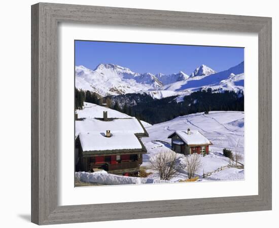 Ski Resort, Arosa, Graubunden Region, Swiss Alps, Switzerland, Europe-John Miller-Framed Photographic Print