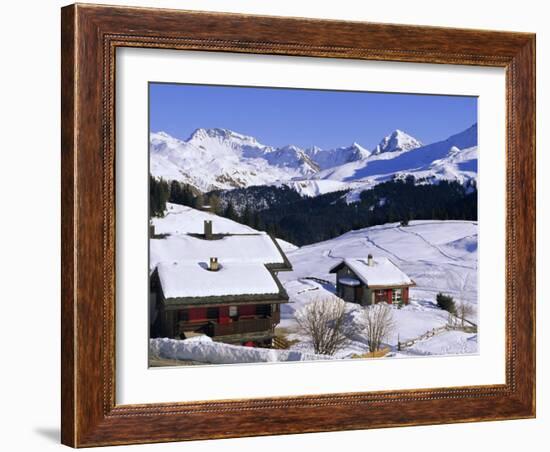 Ski Resort, Arosa, Graubunden Region, Swiss Alps, Switzerland, Europe-John Miller-Framed Photographic Print