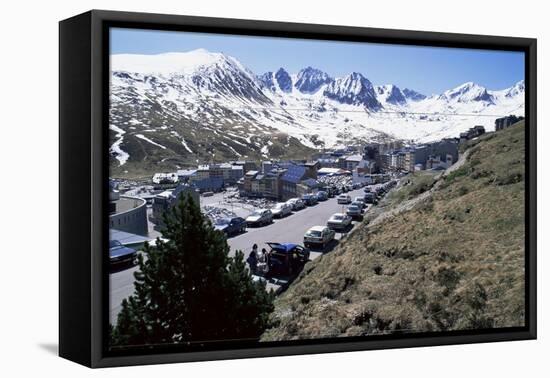 Ski Resort on French Border, Pas De La Casa, Andorra, Pyrenees-Jeremy Bright-Framed Premier Image Canvas