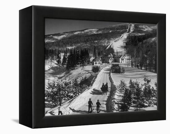 Ski Resort on Mont Tremblant in the Province of Quebec-Alfred Eisenstaedt-Framed Premier Image Canvas