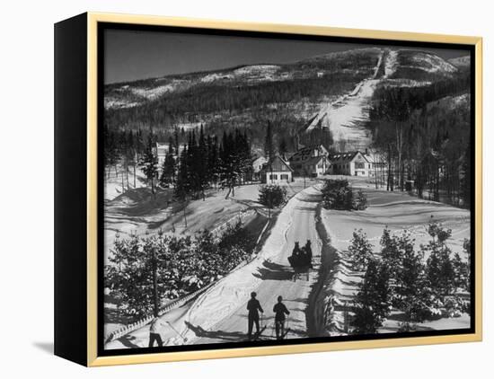 Ski Resort on Mont Tremblant in the Province of Quebec-Alfred Eisenstaedt-Framed Premier Image Canvas