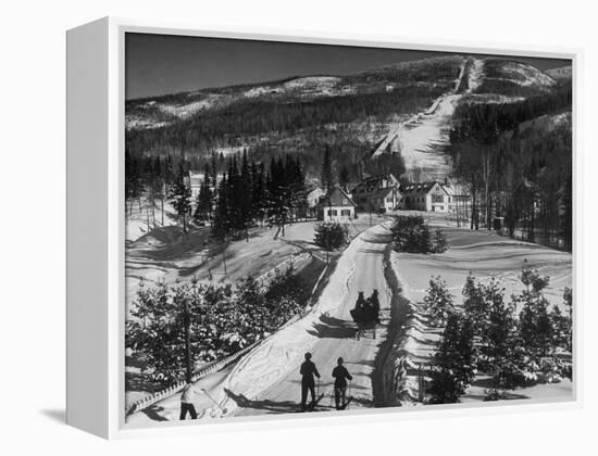 Ski Resort on Mont Tremblant in the Province of Quebec-Alfred Eisenstaedt-Framed Premier Image Canvas