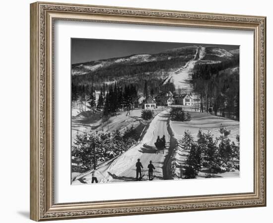 Ski Resort on Mont Tremblant in the Province of Quebec-Alfred Eisenstaedt-Framed Photographic Print