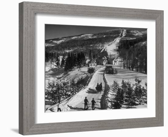 Ski Resort on Mont Tremblant in the Province of Quebec-Alfred Eisenstaedt-Framed Photographic Print