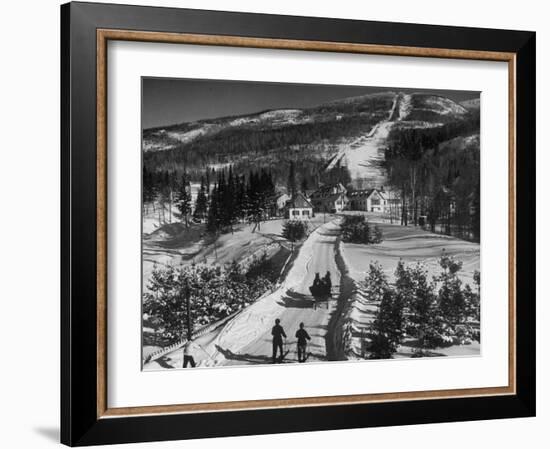 Ski Resort on Mont Tremblant in the Province of Quebec-Alfred Eisenstaedt-Framed Photographic Print