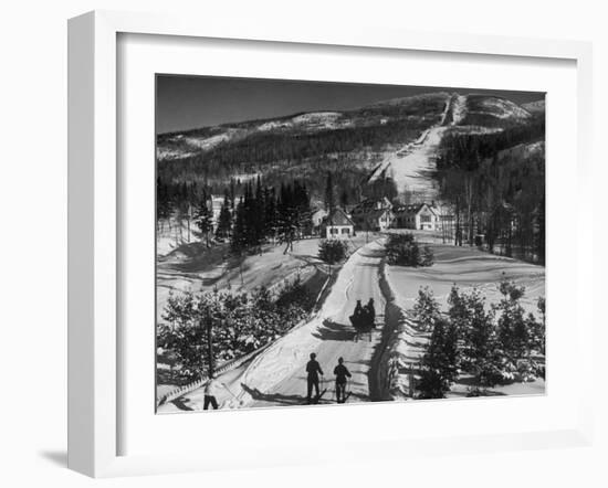 Ski Resort on Mont Tremblant in the Province of Quebec-Alfred Eisenstaedt-Framed Photographic Print