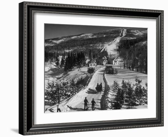 Ski Resort on Mont Tremblant in the Province of Quebec-Alfred Eisenstaedt-Framed Photographic Print