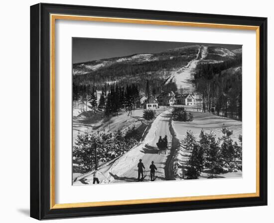 Ski Resort on Mont Tremblant in the Province of Quebec-Alfred Eisenstaedt-Framed Photographic Print