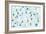 Ski Resort Pattern with Snowboarders and Skiers-Popmarleo-Framed Art Print