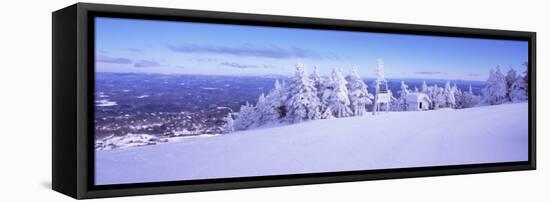 Ski Resort, Stratton Mountain Resort, Stratton, Windham County, Vermont, USA-null-Framed Premier Image Canvas