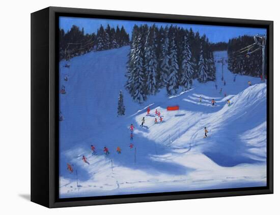 Ski School, Morzine, 2014-Andrew Macara-Framed Premier Image Canvas
