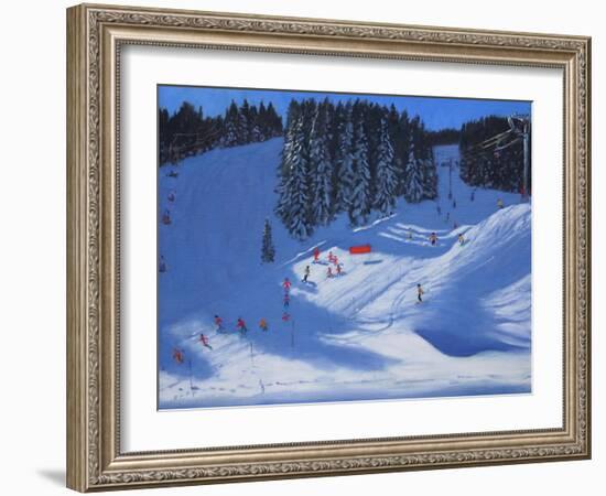 Ski School, Morzine, 2014-Andrew Macara-Framed Giclee Print