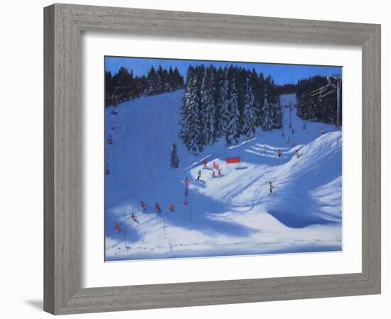 Ski School, Morzine, 2014-Andrew Macara-Framed Giclee Print