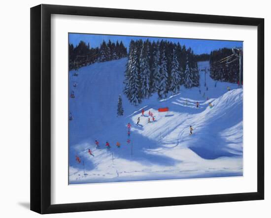 Ski School, Morzine, 2014-Andrew Macara-Framed Giclee Print