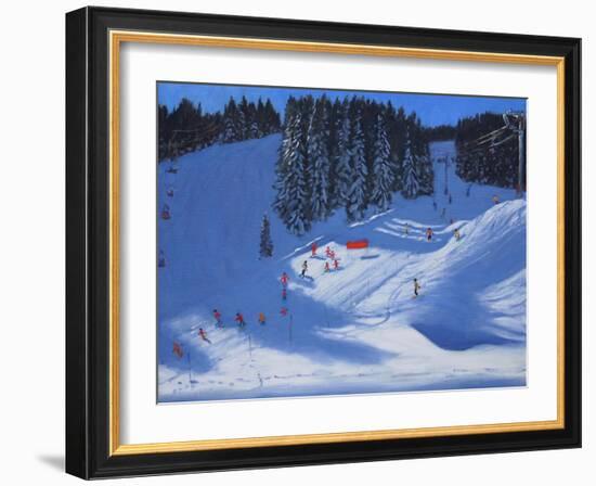 Ski School, Morzine, 2014-Andrew Macara-Framed Giclee Print