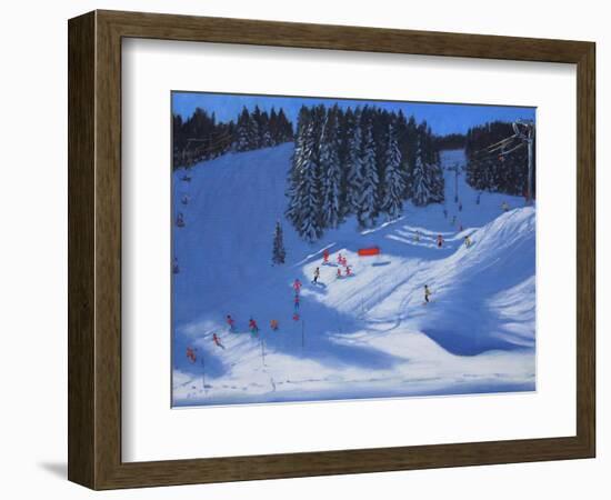 Ski School, Morzine, 2014-Andrew Macara-Framed Giclee Print