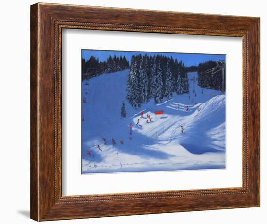 Ski School, Morzine, 2014-Andrew Macara-Framed Giclee Print