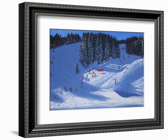 Ski School, Morzine, 2014-Andrew Macara-Framed Giclee Print