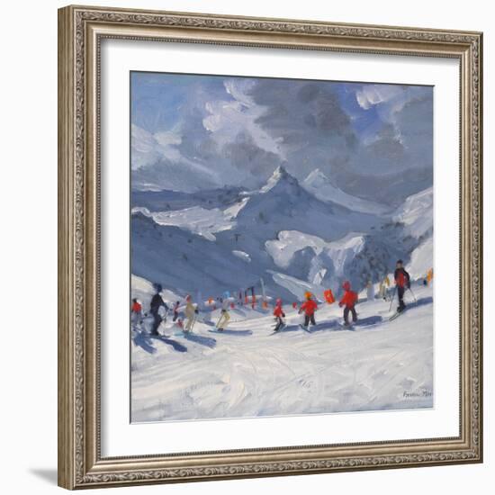 Ski School, Tignes, 2009-Andrew Macara-Framed Giclee Print
