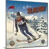 Ski slalom-Bruno Pozzo-Mounted Art Print
