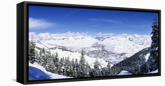 Ski Slopes in Sun Valley, Idaho, USA-null-Framed Premier Image Canvas