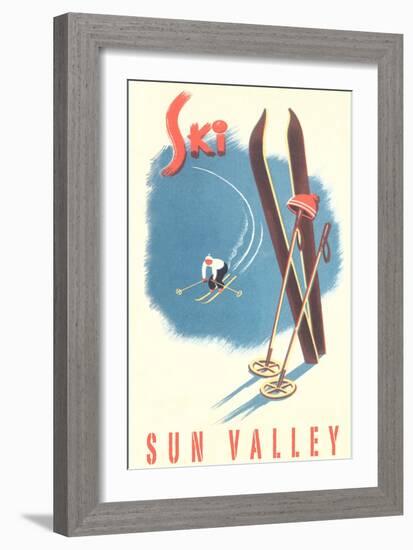 Ski Sun Valley-null-Framed Art Print