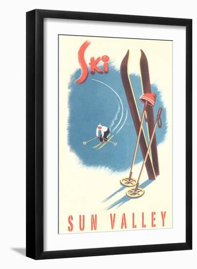 Ski Sun Valley-null-Framed Art Print