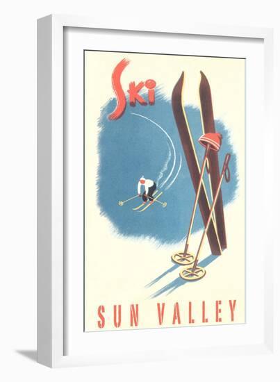 Ski Sun Valley-null-Framed Art Print