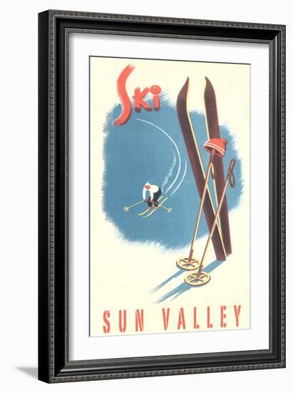 Ski Sun Valley-null-Framed Art Print