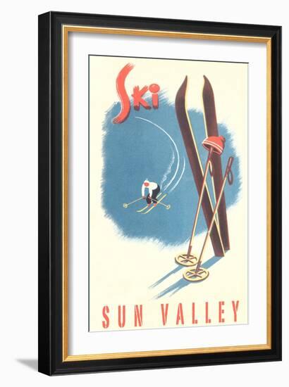 Ski Sun Valley-null-Framed Art Print