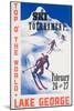 Ski Tournament Lake George-null-Mounted Giclee Print