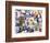 Ski Vacation Collage-null-Framed Giclee Print