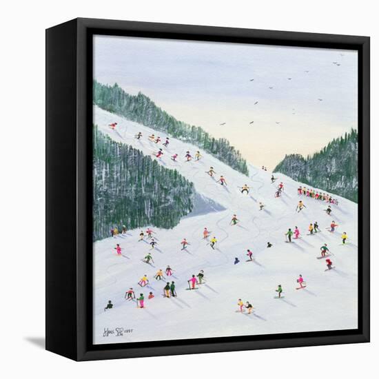 Ski-Vening, 1995-Judy Joel-Framed Premier Image Canvas