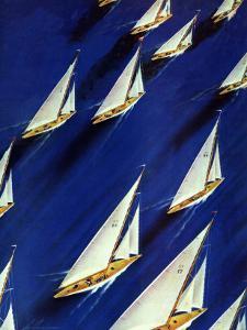 "Sailboat Regatta," June 29, 1940 by Ski Weld