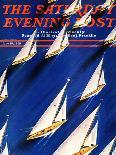 "Sailboat Regatta," Saturday Evening Post Cover, June 29, 1940-Ski Weld-Framed Giclee Print