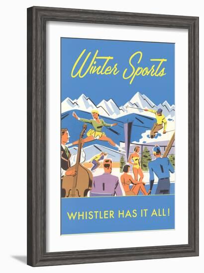 Ski Whistler, BC, Canada-null-Framed Art Print