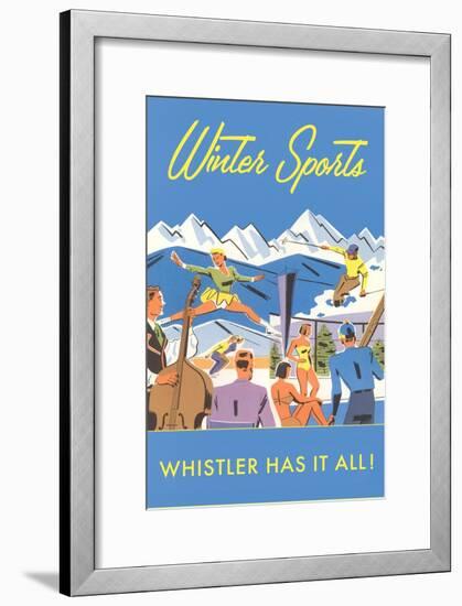 Ski Whistler, BC, Canada-null-Framed Art Print