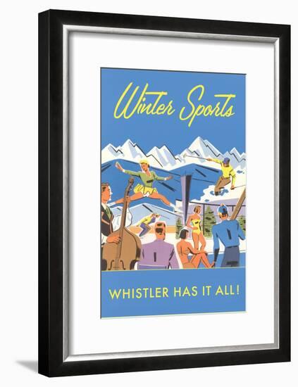 Ski Whistler, BC, Canada-null-Framed Art Print