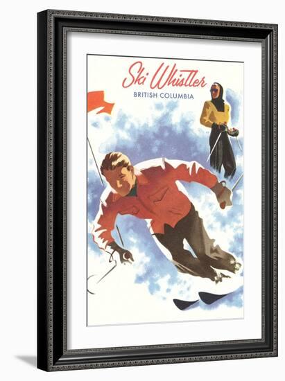 Ski Whistler, BC, Canada-null-Framed Art Print