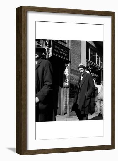 Skid Row-Dorothea Lange-Framed Art Print