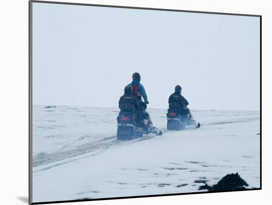 Skidooing on Langjokull Glacier, Iceland, Polar Regions-Ethel Davies-Mounted Photographic Print