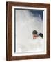 Skier in deep powder at Alta, Utah-Lee Cohen-Framed Photographic Print