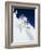 Skier in Powder at Big Mountain Resort, Whitefish, Montana, USA-Chuck Haney-Framed Photographic Print