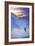 Skier on Mountain Slope-null-Framed Photo