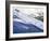 Skier on Slopes Above Village of Solden in Tirol Alps, Tirol, Austria-Richard Nebesky-Framed Photographic Print