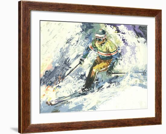 Skier-Wayland Moore-Framed Premium Edition