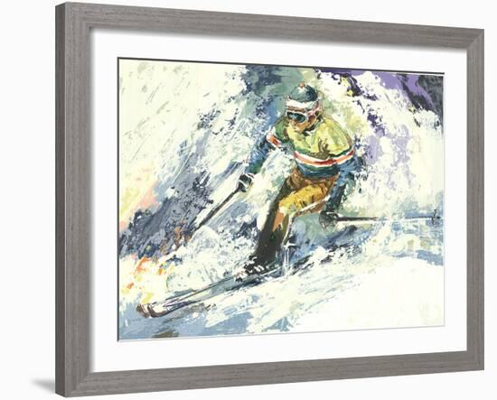 Skier-Wayland Moore-Framed Premium Edition