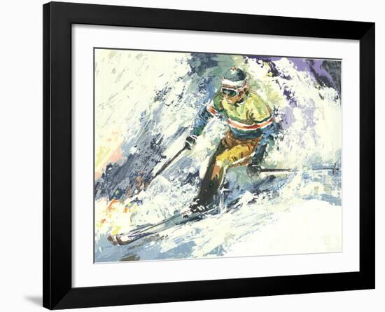 Skier-Wayland Moore-Framed Premium Edition