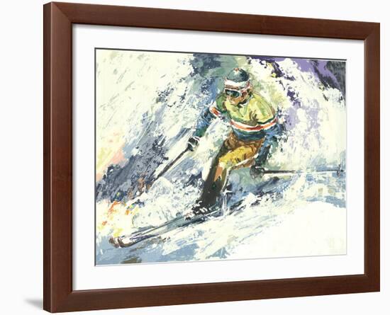 Skier-Wayland Moore-Framed Premium Edition