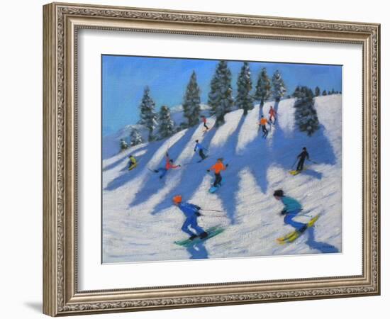 Skiers, Lofer, 2010-Andrew Macara-Framed Giclee Print